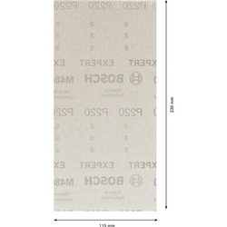 Bosch EXPERT M480 Schleifnetz für Schwingschleifer, 115x230mm, K 220, 50-tlg. Nr. 2608900773