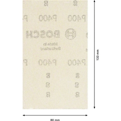 Bosch EXPERT M480 Schleifnetz für Schwingschleifer, 80x133mm, K 400, 10er-Pack Nr. 2608900742