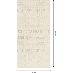 Bosch EXPERT M480 Schleifnetz für Schwingschleifer, 93x186mm, K 220, 10er-Pack Nr. 2608900748