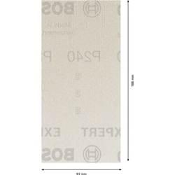Bosch EXPERT M480 Schleifnetz für Schwingschleifer, 93x186mm, K 240, 50-tlg. Nr. 2608900758
