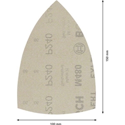 Bosch EXPERT M480 Schleifnetz, 100x150mm, K 240, 50 Stück Nr. 2608901626
