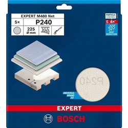 Bosch EXPERT M480 Schleifnetz, 225mm, K 240, 5 Stück Nr. 2608901639