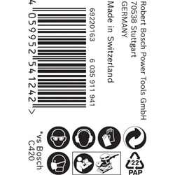 Bosch EXPERT M480 Schleifnetzrolle, 115mm, 5 m, K 100, für Handschleifen Nr. 2608900786