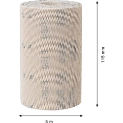 Bosch EXPERT M480 Schleifnetzrolle, 115mm, 5 m, K 180, für Handschleifen Nr. 2608900789