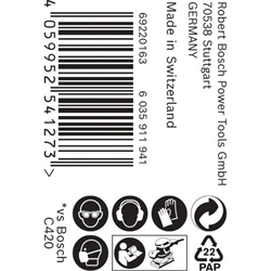 Bosch EXPERT M480 Schleifnetzrolle, 115mm, 5 m, K 180, für Handschleifen Nr. 2608900789