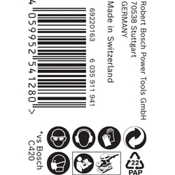Bosch EXPERT M480 Schleifnetzrolle, 115mm, 5 m, K 220, für Handschleifen Nr. 2608900790