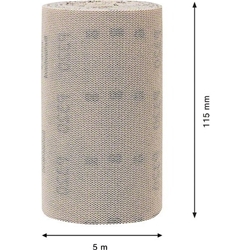 Bosch EXPERT M480 Schleifnetzrolle, 115mm, 5 m, K 320, für Handschleifen Nr. 2608900792