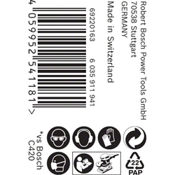 Bosch EXPERT M480 Schleifnetzrolle, 93mm, 5 m, K 180, für Handschleifen Nr. 2608900780