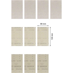 Bosch EXPERT M480 Schleifnetz-Set, 80x133mm, 10 Stück, für Schwingschleifer Nr. 2608901205