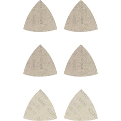 Bosch EXPERT M480 Schleifnetz-Set, 93x93mm, 6 Stück, für Deltaschleifer Nr. 2608901204