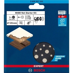 Bosch EXPERT M480 Starter-Set für Exzenterschleifer, 125mm, 7-tlg. Nr. 2608901202