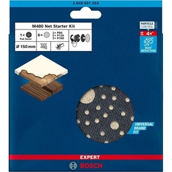 Bosch EXPERT M480 Starter-Set für Exzenterschleifer, 150mm, 7-tlg. Nr. 2608901203