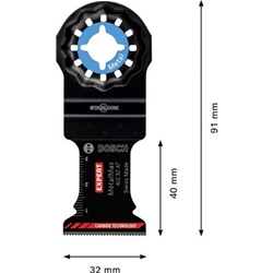 Bosch Expert MetalMax AIZ 32 AIT Blatt für Multifunktionswerkzeuge, 40x32mm, 10 Stück Nr. 2608901182