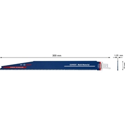 Bosch EXPERT Multi Material S 1256 XHM Säbelsägeblatt, 10 Stück, für Säbelsägen Nr. 2608900395