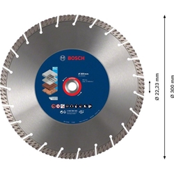Bosch EXPERT MultiMaterial Diamanttrennscheiben, 300x22,23x2,8x15mm, 1er-Pack Nr. 2608900664