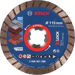 Bosch EXPERT MultiMaterial X-LOCK Diamanttrennscheiben, 115x22,23x2,4x12mm, 1er-Pack Nr. 2608901596