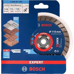 Bosch EXPERT MultiMaterial X-LOCK Diamanttrennscheiben, 115x22,23x2,4x12mm, 1er-Pack Nr. 2608901596