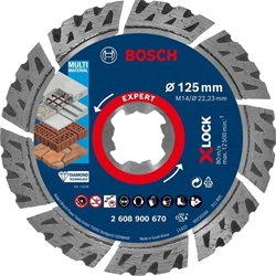 Bosch EXPERT MultiMaterial X-LOCK Diamanttrennscheiben, 125x22,23x2,4x12mm, 1er-Pack Nr. 2608900670