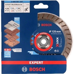 Bosch EXPERT MultiMaterial X-LOCK Diamanttrennscheiben, 125x22,23x2,4x12mm, 1er-Pack Nr. 2608901597