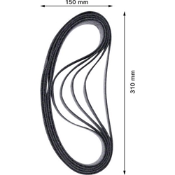 Bosch EXPERT N470 Schleifband für Bandschleifer 40x760mm, K: grob, 10er-Pack Nr. 2608901254