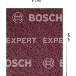 Bosch EXPERT N880 Vliespad zum Handschleifen, 115x140mm, Allzweck, 2 Stück Nr. 2608901220