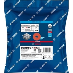 Bosch EXPERT R782 Prisma Ceramic X-LOCK Fiberscheibe, 115mm, 22,23mm, K 80, 25 Stück Nr. 2608621822