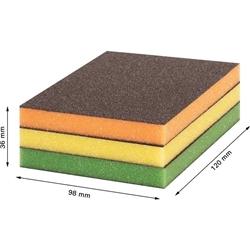 Bosch EXPERT S473 Standard Pad, 98x120x13mm, M, F, SF, 3-tlg., für Handschleifen Nr. 2608901176