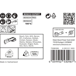 Bosch EXPERT Sanding Plate AVZ 90 RT2 Schleifplatten, 90mm, 10er-Pack Nr. 2608900046