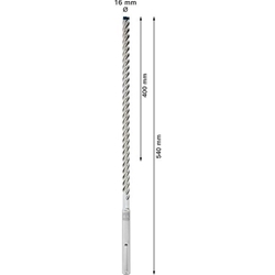 Bosch EXPERT SDS max-8X Hammerbohrer, 16x400x540mm, 5 Stück Nr. 2608900262