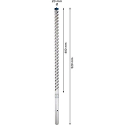 Bosch EXPERT SDS max-8X Hammerbohrer, 20x400x520mm, 5 Stück Nr. 2608900266