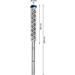 Bosch EXPERT SDS max-8X Hammerbohrer, 30x200x320mm, für Bohrhämmer Nr. 2608900252