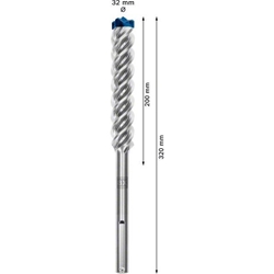 Bosch EXPERT SDS max-8X Hammerbohrer, 32x200x320mm, für Bohrhämmer Nr. 2608900254