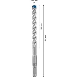 Bosch EXPERT SDS plus-7X Hammerbohrer, 10x100x165mm, 50-tlg., für Bohrhämmer Nr. 2608900193