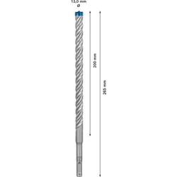 Bosch EXPERT SDS plus-7X Hammerbohrer, 13x200x265mm, für Bohrhämmer Nr. 2608900118