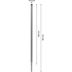 Bosch EXPERT SDS plus-7X Hammerbohrer, 18x400x450mm, für Bohrhämmer Nr. 2608900139