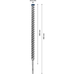 Bosch EXPERT SDS plus-7X Hammerbohrer, 22x400x450mm, für Bohrhämmer Nr. 2608900147