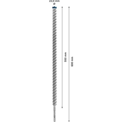 Bosch EXPERT SDS plus-7X Hammerbohrer, 22x550x600mm, für Bohrhämmer Nr. 2608900148