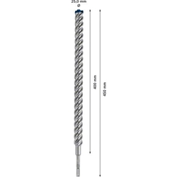 Bosch EXPERT SDS plus-7X Hammerbohrer, 25x400x450mm, für Bohrhämmer Nr. 2608900151