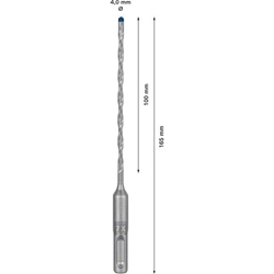 Bosch EXPERT SDS plus-7X Hammerbohrer, 4x100x165mm, für Bohrhämmer Nr. 2608900058