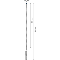 Bosch EXPERT SDS plus-7X Hammerbohrer, 5x250x315mm, für Bohrhämmer Nr. 2608900063