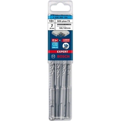 Bosch EXPERT SDS plus-7X Hammerbohrer, 7x100x165mm, 10er-Pack Nr. 2608900166