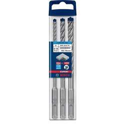 Bosch EXPERT SDS plus-7X Hammerbohrer-Set, 6/8/10mm, 3-tlg., für Bohrhämmer Nr. 2608900196