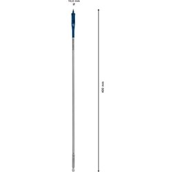 Bosch EXPERT SelfCut Speed Flachfräsbohrer, 10x400mm, für Bohrmaschinen Nr. 2608900339