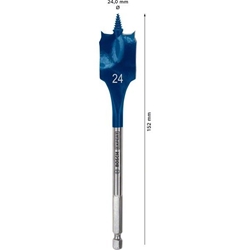 Bosch EXPERT SelfCut Speed Flachfräsbohrer, 24x152mm, für Bohrmaschinen Nr. 2608900321