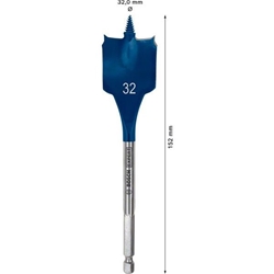 Bosch EXPERT SelfCut Speed Flachfräsbohrer, 32x152mm, für Bohrmaschinen Nr. 2608900326