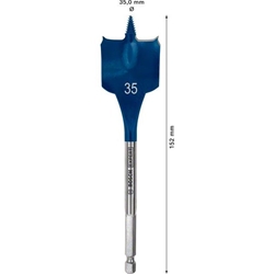 Bosch EXPERT SelfCut Speed Flachfräsbohrer, 35x152mm, für Bohrmaschinen Nr. 2608900327