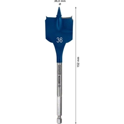 Bosch EXPERT SelfCut Speed Flachfräsbohrer, 36x152mm, für Bohrmaschinen Nr. 2608900328