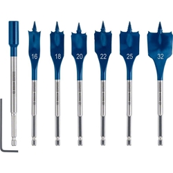 Bosch EXPERT SelfCut Speed Flachfräsbohrer-Set, 16/18/20/22/25/32mm, 7-tlg. Nr. 2608900334