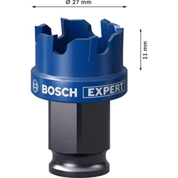 Bosch EXPERT Sheet Metal Lochsäge, 27 × 5mm, für Dreh- und Schlagbohrer Nr. 2608900495