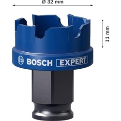 Bosch EXPERT Sheet Metal Lochsäge, 32 × 5mm, für Dreh- und Schlagbohrer Nr. 2608900497
